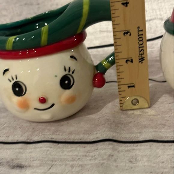 NIB Johanna Parker Christmas Snowman Sugar & Creamer Set - Picture 4 of 7